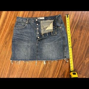 We the Free Jean Mini Skirt